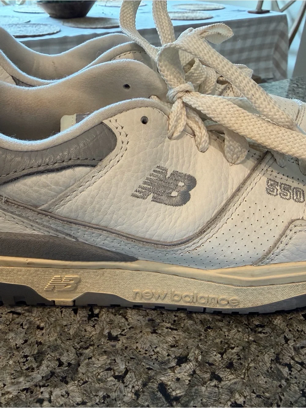 New Balance Men’s Sneakers in White and Gray